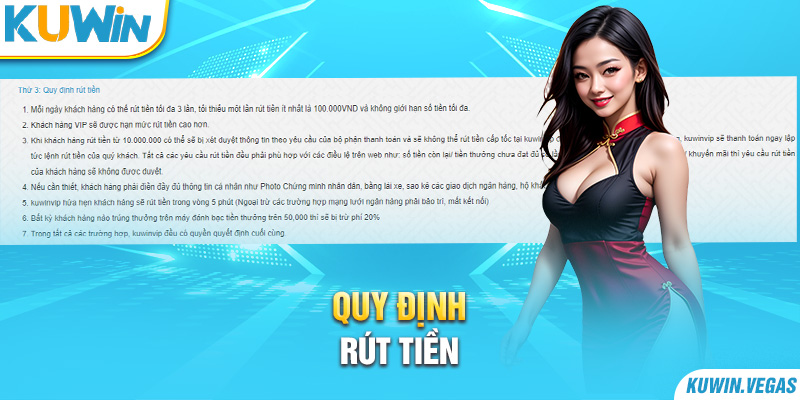 Quy định rút tiền